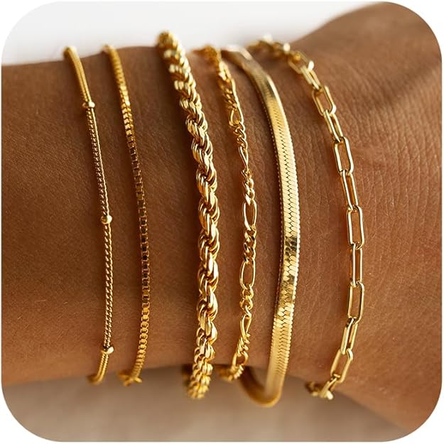 Vernetta™ | Conjunto de Pulseiras em Ouro 
