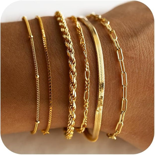 Vernetta™ | Conjunto de Pulseiras em Ouro 