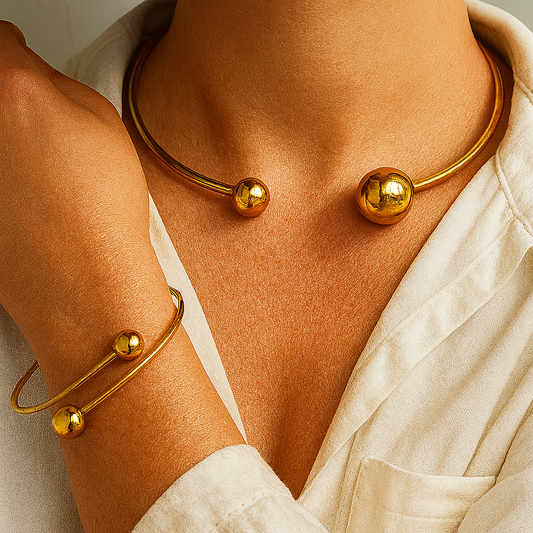 Glow™ | Conjunto de Pulseiras Douradas 