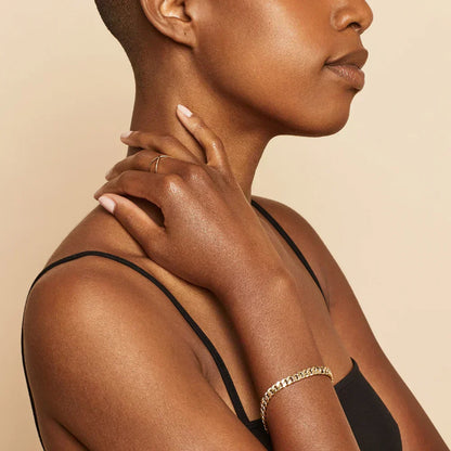 Estate™ | Pulseira cubana de ouro 