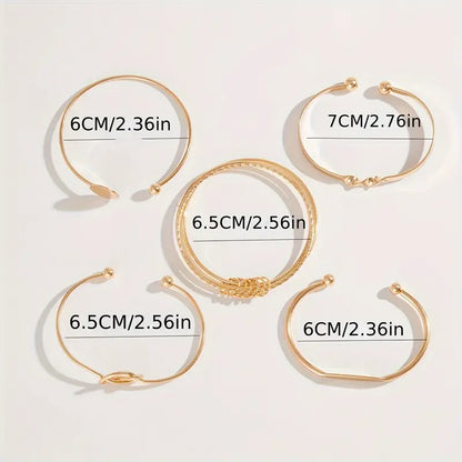Knotted™ | Conjunto de Pulseiras Gold Elegance 